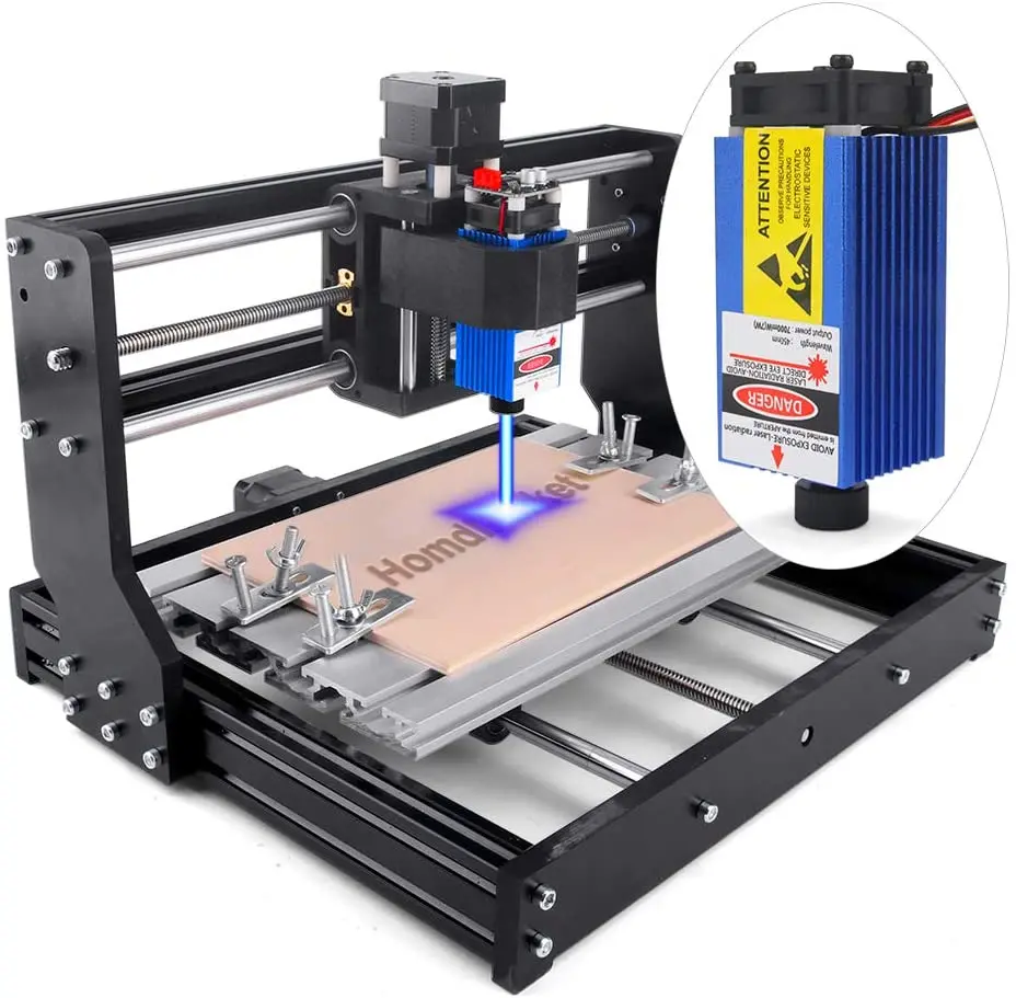 Laser daya tinggi 15W 450nm modul Laser biru fokus untuk mesin ukir Laser alat pemotong penanda kayu kepala pengukir CNC