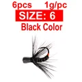 6PCS Size6 Black