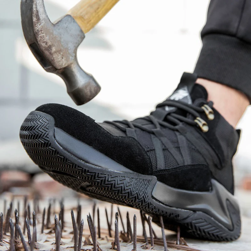 Arbeit Sicherheit Schuhe für Männer Männlichen Unzerstörbar Arbeit Stiefel Stahl Kappe Anti-statische Schuh Anti-punktion Industrielle Komfortable sneaker