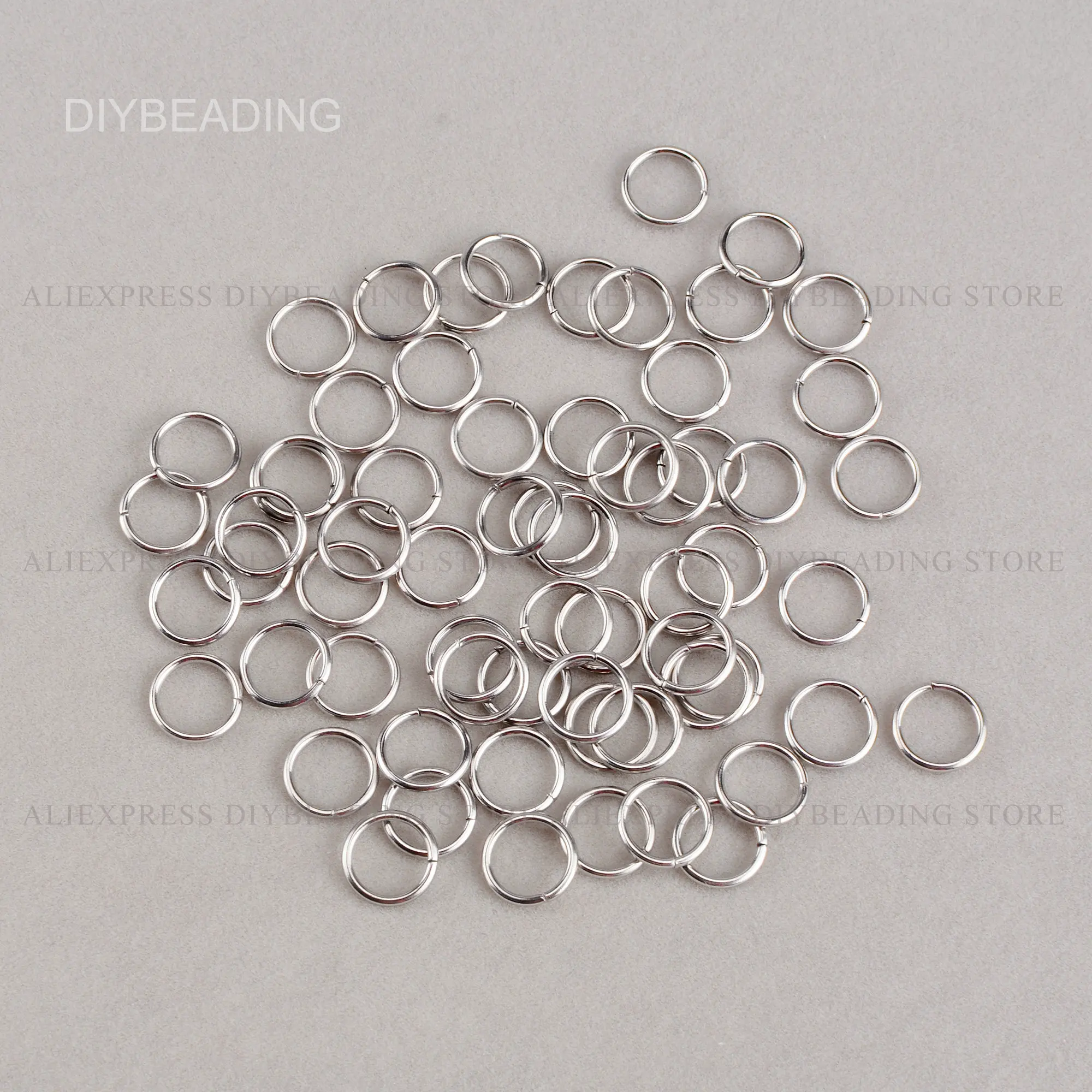 400-5000Pc Stainless Steel Open Jump Rings/18 19 22 24 Gauge Split Thin Jumpring Finding Lots Online Wholesale(3 4 5 6 7 8 10mm)