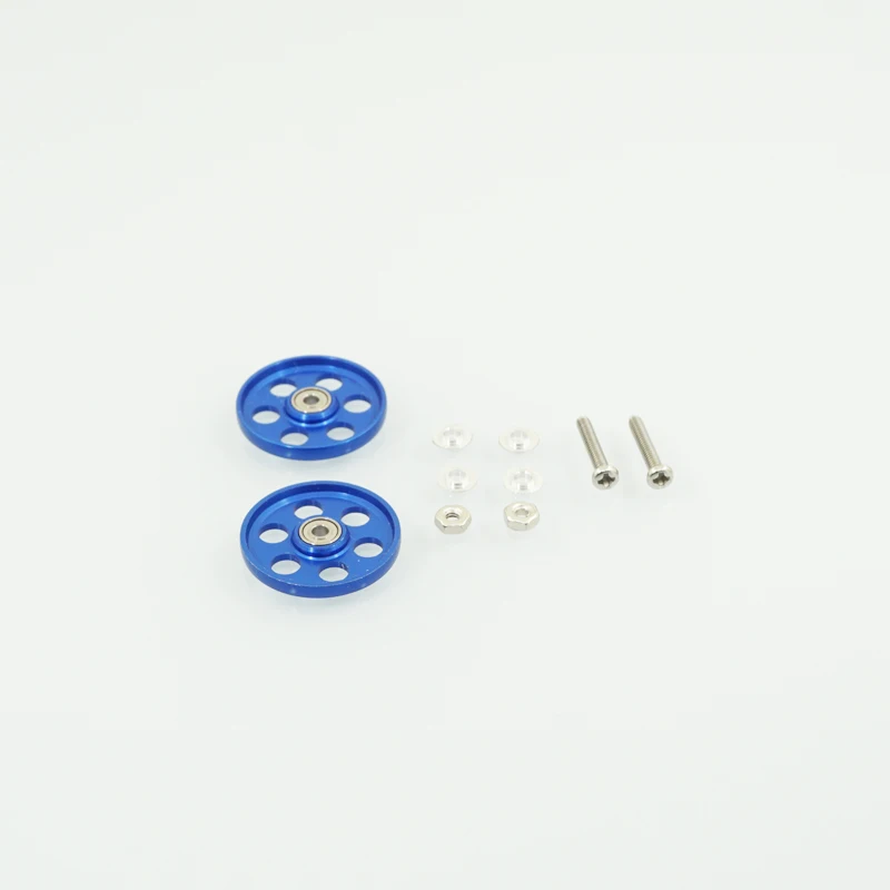 MINI 4WD self-made tamiya parts aluminium alloy 19mm 6 holes rollers 10color 1 set price