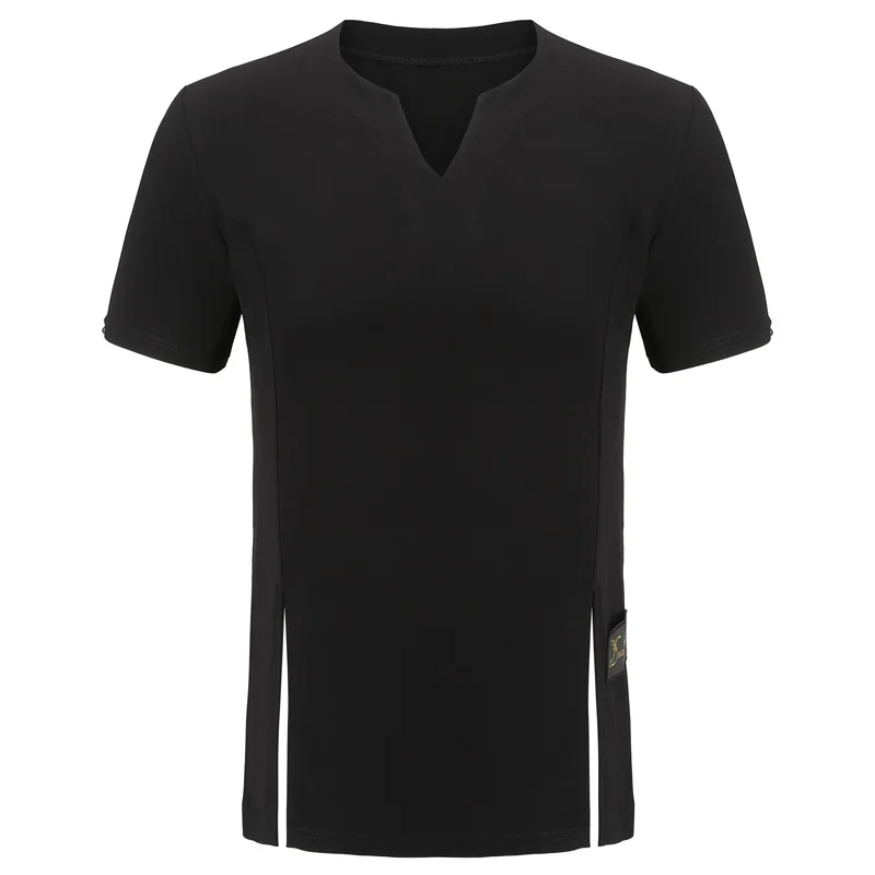 Men Latin Dance Only Short shirt Garment Dance Waltz Ballroom Dance Garment Performance latin man shirts Garment Top
