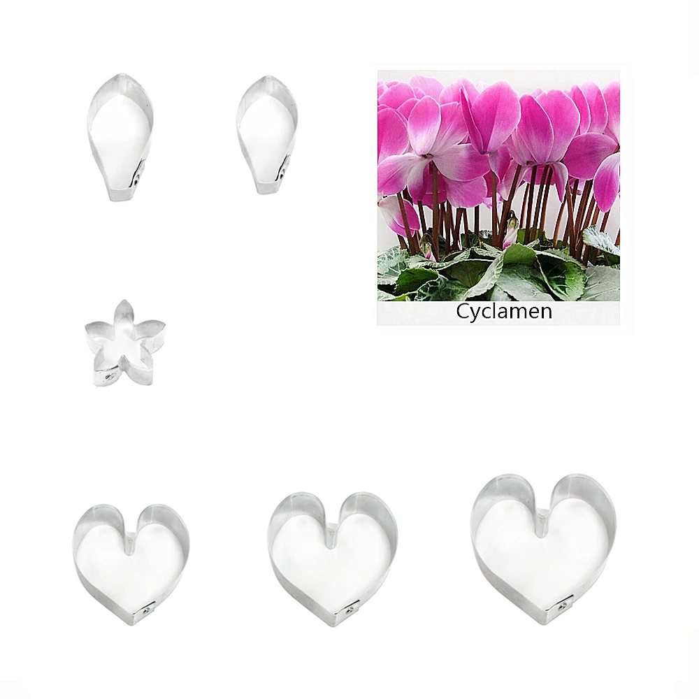 Cylemen fondant sugar flower cutters baking cake decorations Polymer Clay Cold Porcelain gumpaste tools