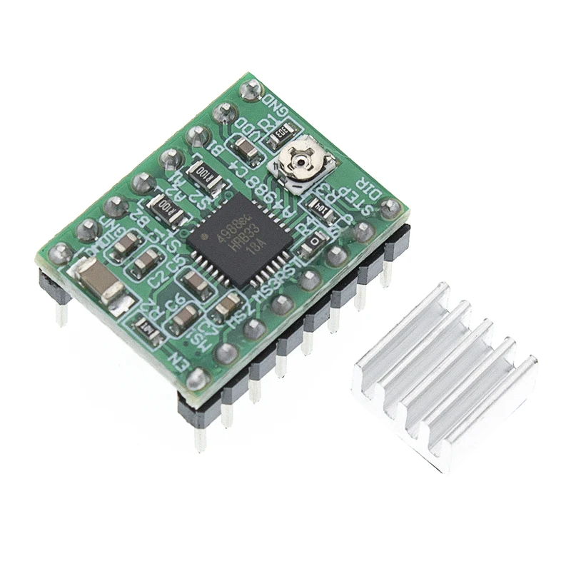 3D Printer Parts StepStick A4988 DRV8825 Module Stepper Motor Driver With Heat Sink Carrier Reprap RAMPS 1.4