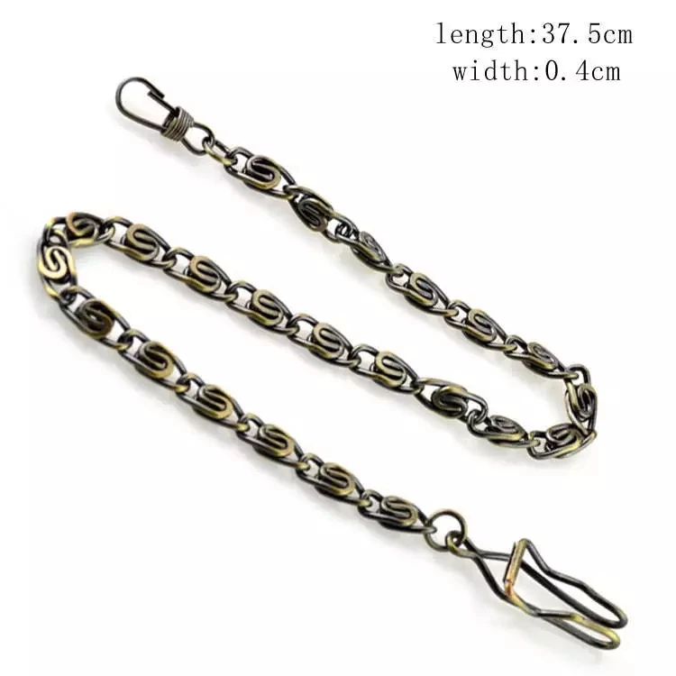 Stainless Steel Chain Vintage 37.5cm Necklace for men or women Jewelry Accessories Pocket Watch chain