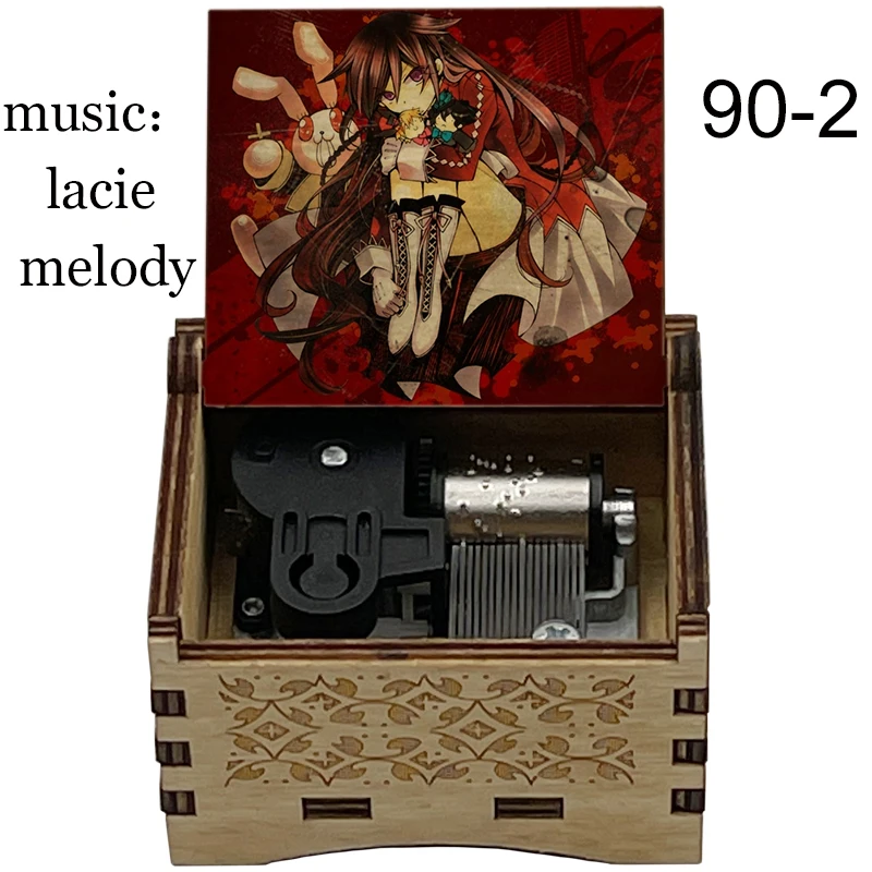 newest Wooden Lacie Melody Every Time You Kiss Me wind up Music Box girlfriend girls kids wife Christmas Birthday new year Gift