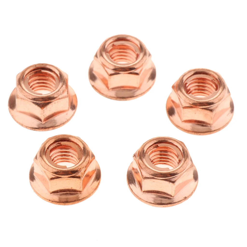 24X M8 Copper Flashed Exhaust Manifold 8mm Nut -High Temperature Nut for BMW 3 Series E30