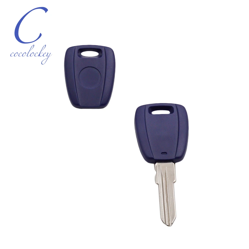 Cocolockey Car Transponder Chip Key Shell, No Chip, Fiat Bravo Punto Ducato, 03/Scudo Key, Blank, GT15, Uncut Blade, 10Pcs, Lot