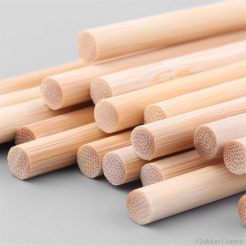 50Pcs Wooden Plants Grow Support Bamboo Sticks Garden Flower Support Cane DIY Building Model Materials D02 20 Dropshipping