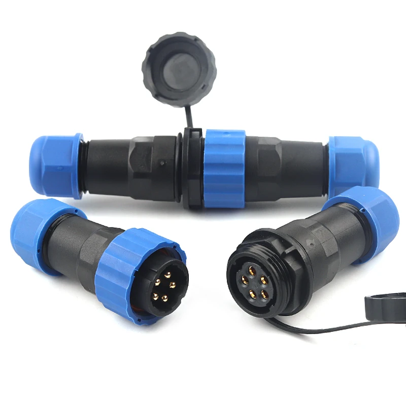 IP68 SP20 Docking Type Male And Female Waterproof Connector Aviation Connectors Plug & Socket  2/3/4/5/6/7/9/10/12/14 Pin