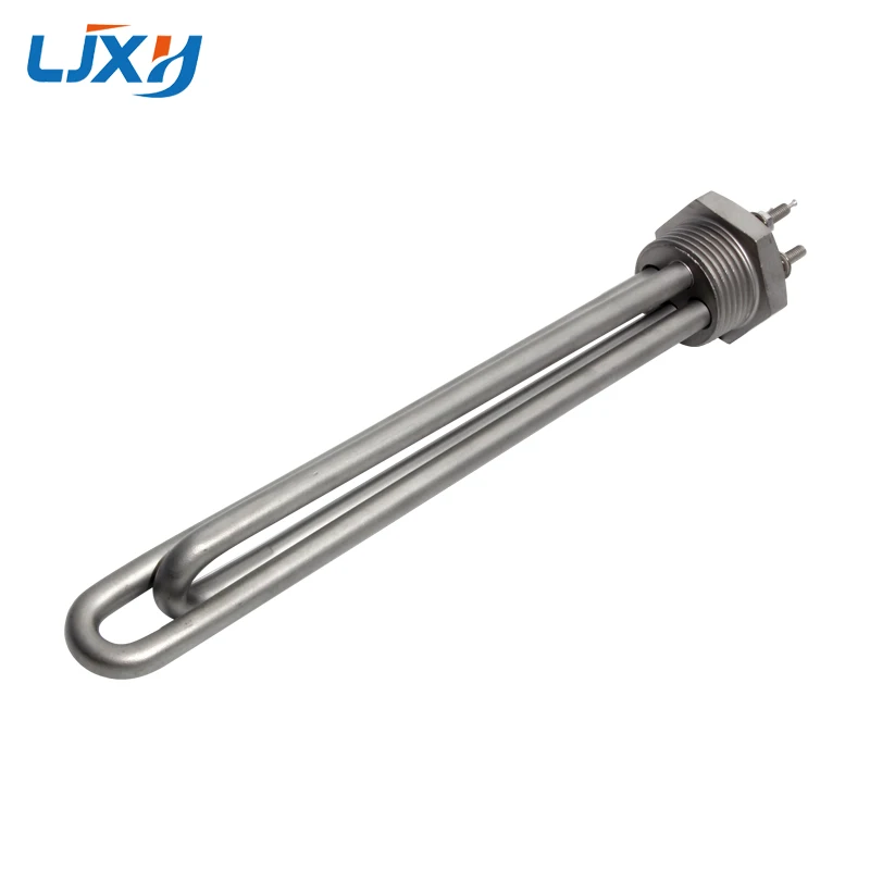 LJXH Solar Water Heater Element Tubular Heater Element 1inch NPT/BSP Electric Heating Element DC 12V/24V/48V 300W 600W All 304 S