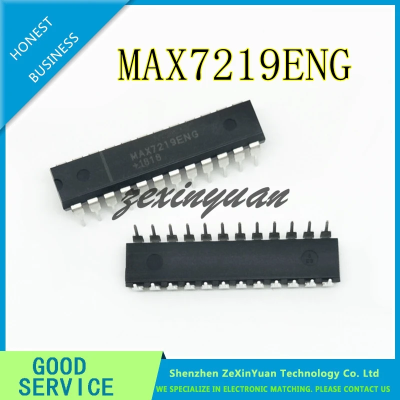 

5PCS/LOT MAX7219CNG MAX7219ENG MAX7219 DIP-24 In Stock