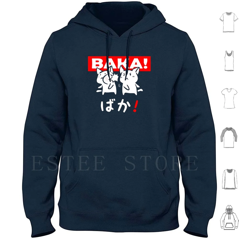 Funny Anime Baka Rabbit Slap Japanese Hoodie Long Sleeve Baka Rabbit Slap Anime Baka Japanese