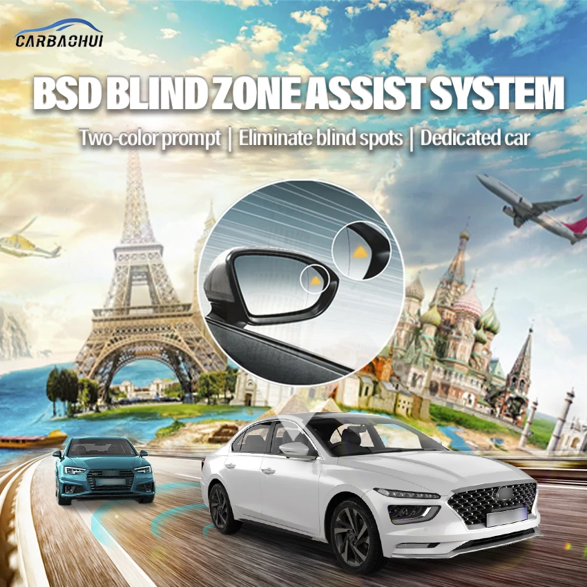 Car BSD BSM BSA Blind Area Spot Warning Drive Mirror Rear Radar Microwave Detection System For Hyundai Mistra 2014-2021