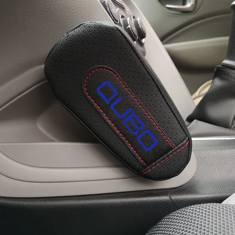 Leather Thigh Support Knee Pad Car Door armrest pad Interior Car Accessories For Fiat Qubo