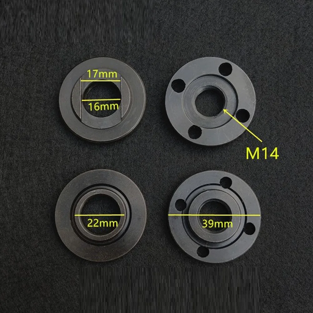 2PCS  Thread  Replacement  Angle  Grinder Inner Outer Flange Nut Set Tools  For 14mm Spindle Thread Power Tool