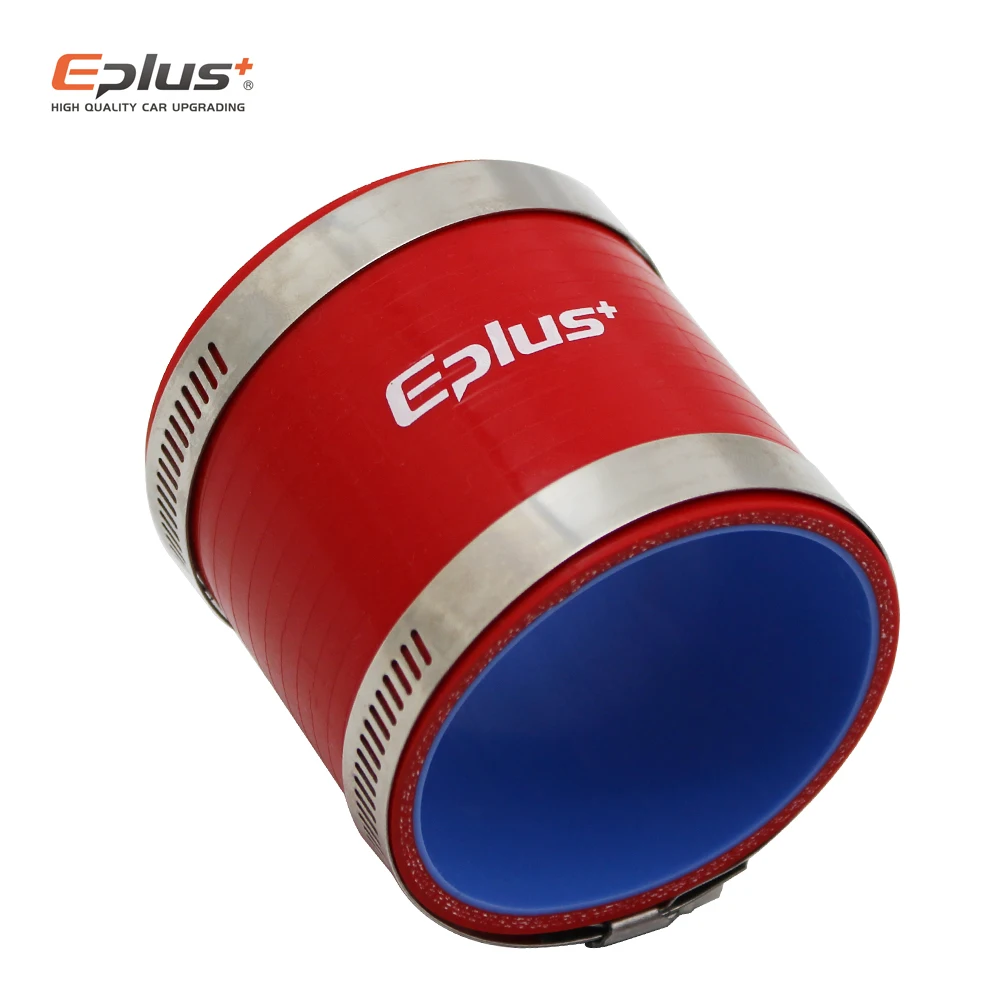 EPLUS Silikon Schläuche Schlauch Kühler Turbo Intake Rohr Koppler Schlauch Universal Gerade Mehrere Größen Rot Länge 76mm