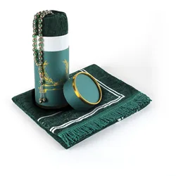 New Muslim Prayer Rug Set Sejadah Rosary Beads Prayer Mat Gift Set Islamic Muslim Arabic Items Unisex Eid Gift Ramadan Gift Set