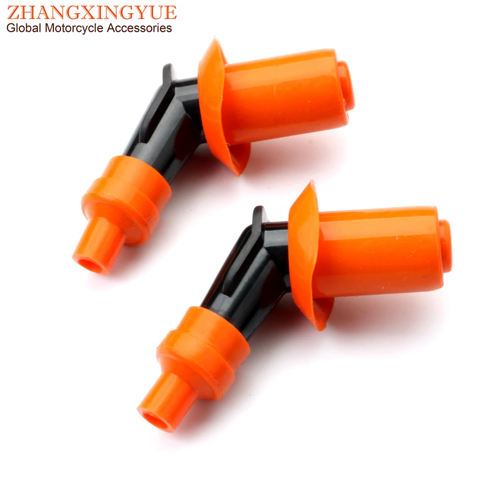2PC Racing Motorcycle Scooter ATV Bicycle Engine Spark Plug Cap for Honda Yamaha GY6 50cc 70cc 100cc 110cc 125cc 150cc 7mm 4T view 2