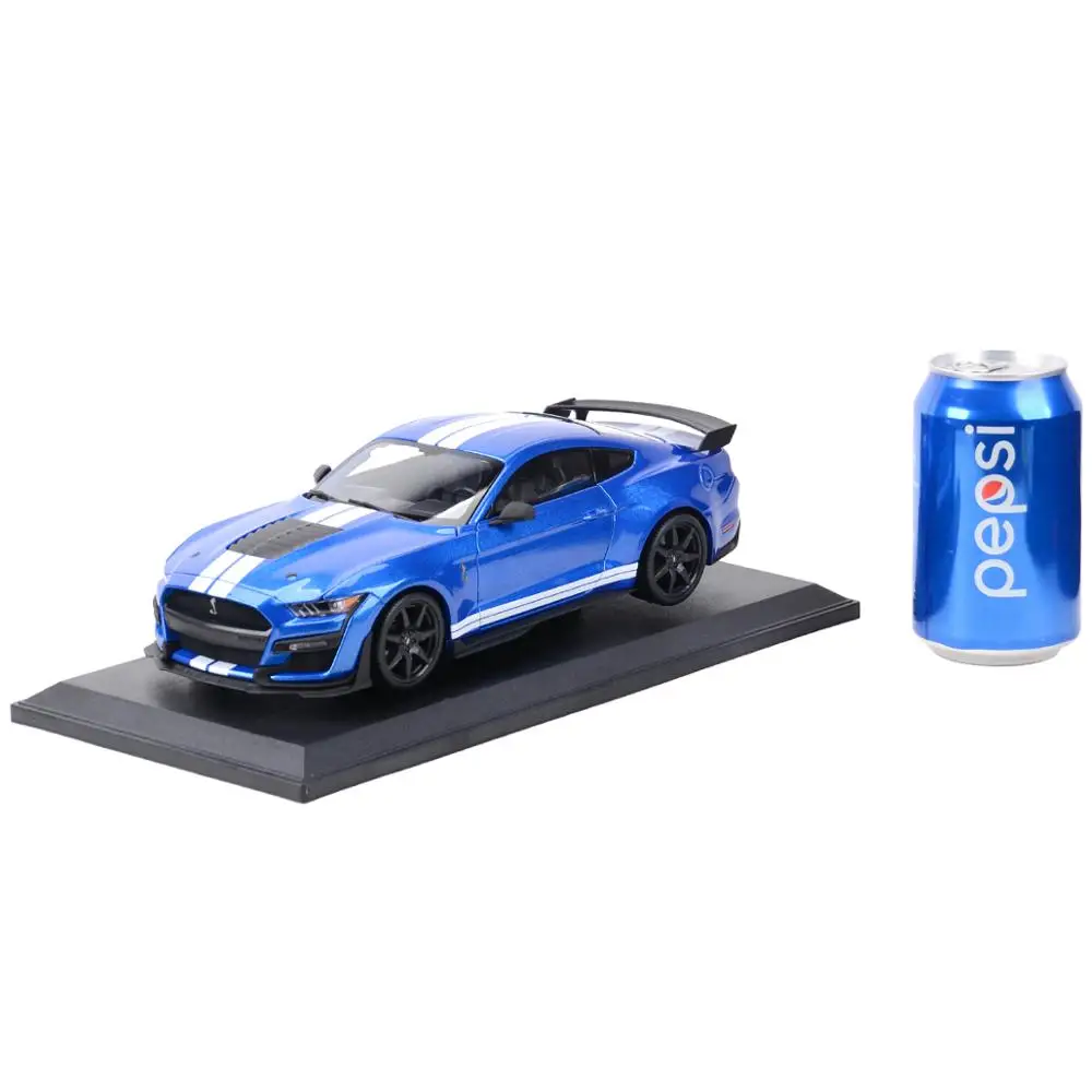 Maisto 1:18 2020, Mustang Shelby GT500 Ford Blue, спортивный автомобиль, статические литые автомобили, Коллекционная модель автомобиля, игрушки