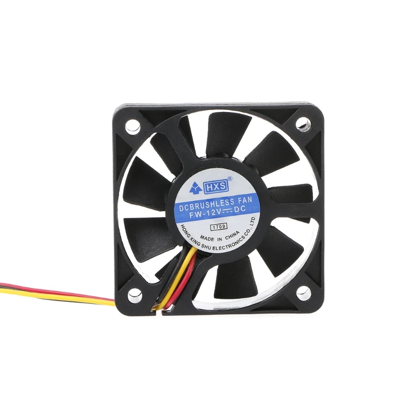 Mini 50mmx50mmx10mm DC 12V 3Pin Brushless Cooler 9-Blade Blower Cooling Fan 5010