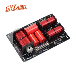 Ghxamp 크로스오버 오디오 듀얼 트레블 + 우퍼 스피커 분배기, 3 웨이 KTV 트위터, 4-8Ohm 2800HZ, 400W, 1 개