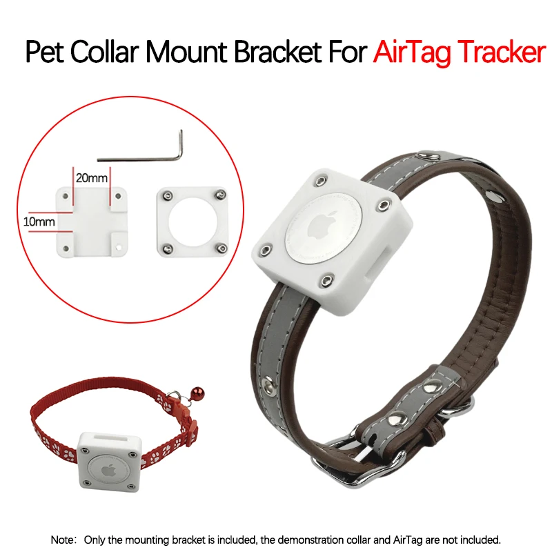 For AirTag Tracking Locator Mounting Bracket Pet Anti-lost Finder Device Collar Mount Box Accessories