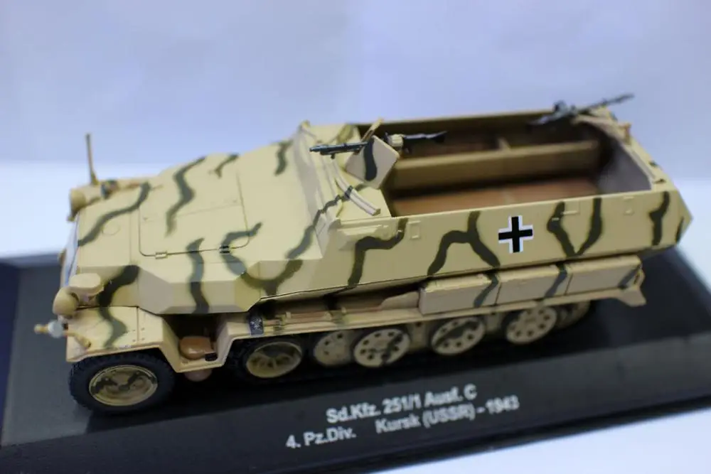 New Altaya 1/43 Scale Sd. kfz. 251/1 Ausf. c 4.pz div kursk 1943 Tank Military Truck Diecast Model for collection