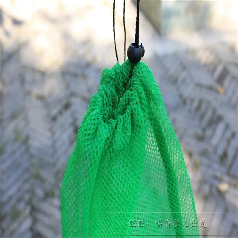 Folding fish net Live fish net bag mesh bag of fish guard Fishing tools Mesh bag Children\'s toys storage net bag Very durable