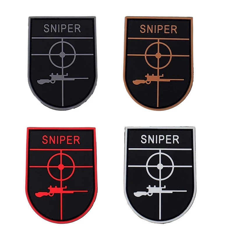 Sent It Uniform Jacket Badge Tactical Bear Hunter Airsoft Sniper Patch One Shot Kill Aiming Military Death Skull