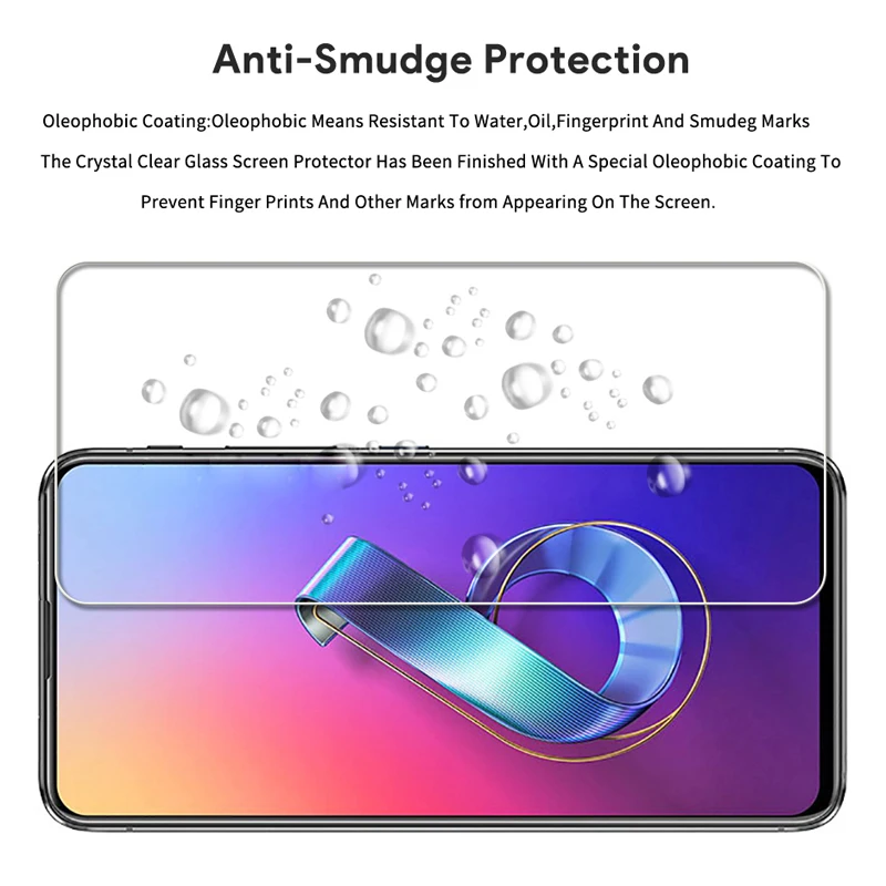 Tempered Glass For Asus Zenfone 6 ZS630KL 2019 Screen Zenfone 6Z Protector Guard 9H Toughened Protective Film 0.26mm Case