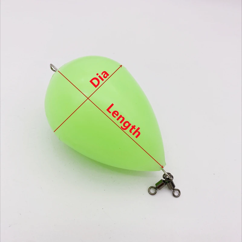 5Pcs*Night Fishing Luminous Egg Float Upward lUMINOUS Bobber Float Fishing Float Help Thrower Long-distance Casting Bait