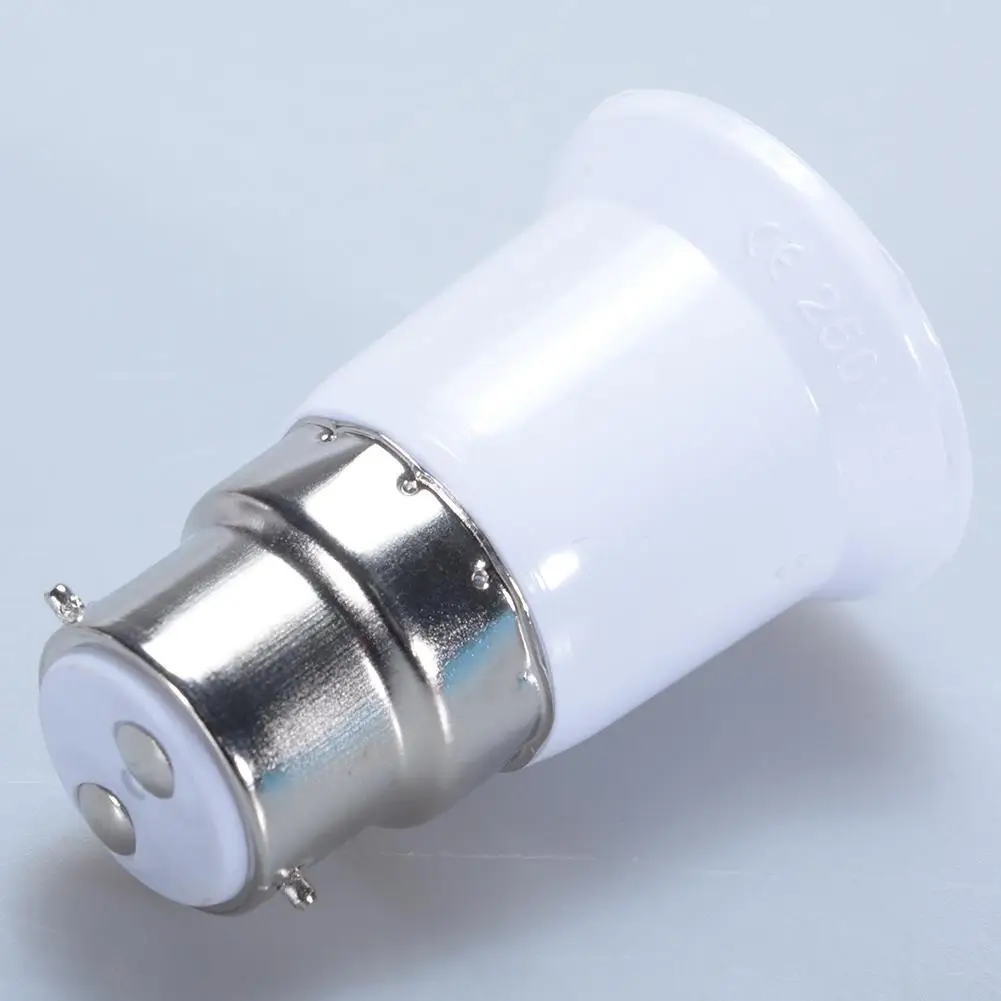 B22 To E27 Light Lamp Bulb Socket Base Converter Edison Screw To Bayonet Cap