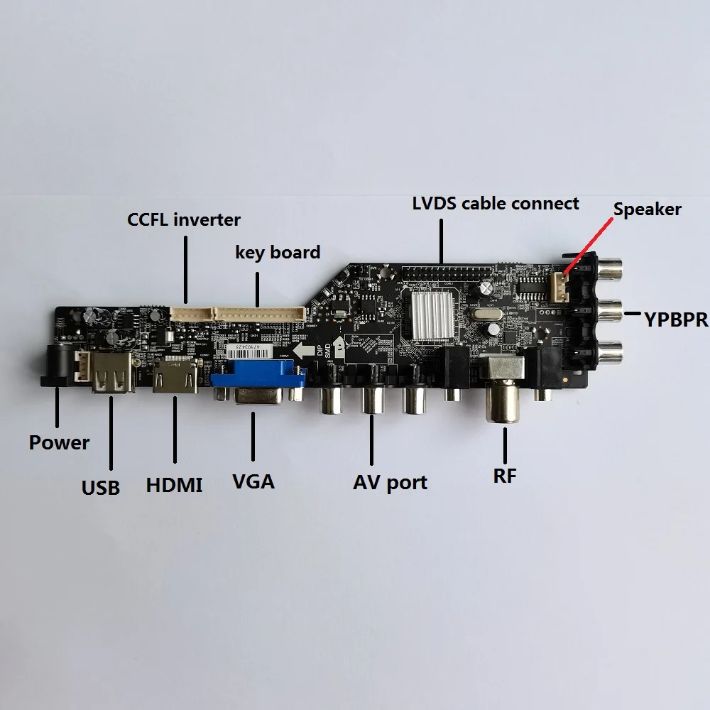 كيت LM201WE3-TLL2/LM201WE3-TLF5 DVB-T 4 CCFL لوحة HDMI-متوافق USB VGA الرقمية 1680x1050 التلفزيون تحكم مجلس سائق LCD AV