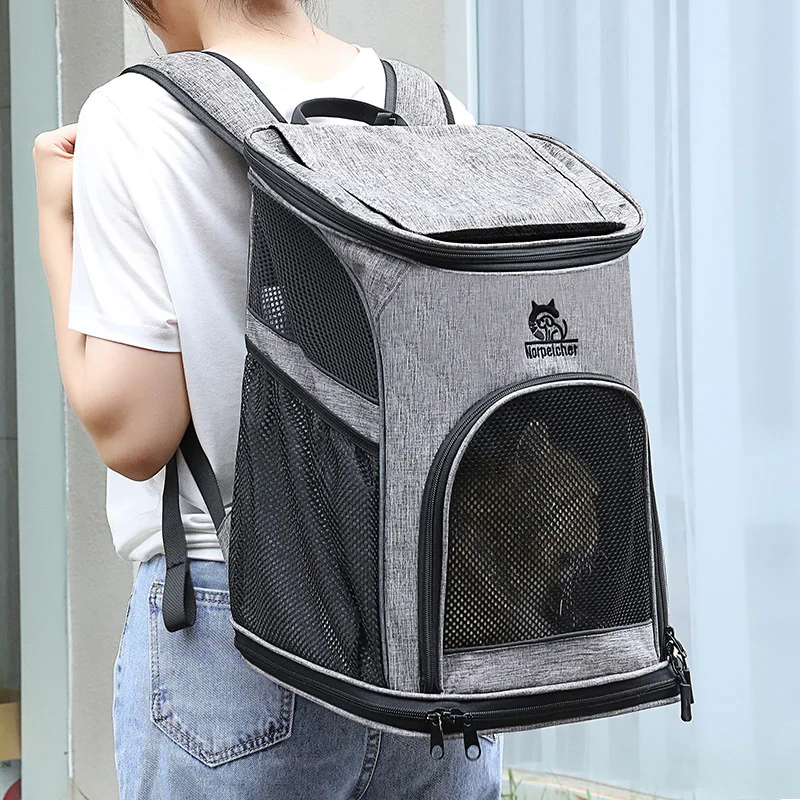 

Hand-held Breathable Shoulder Bag for Cats and Dogs. Solid Color Portable Oxford Cloth Pet Bag Is Safe and Close To Pets.