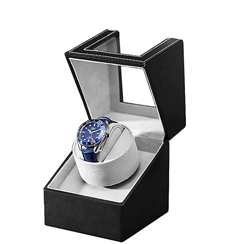 High Quality Motor Shaker Watch Winder Holder Display Automatic Mechanical Watch Winding Box Jewelry Automatic Watch Box US Plug