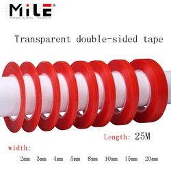 MILE 1 Roll 25m Cell Phone Repair Tape Heat Resistant Double-sided Transparent  Adhesive Tape Sticker 2mm 3mm 6mm 8mm 10mm 20mm