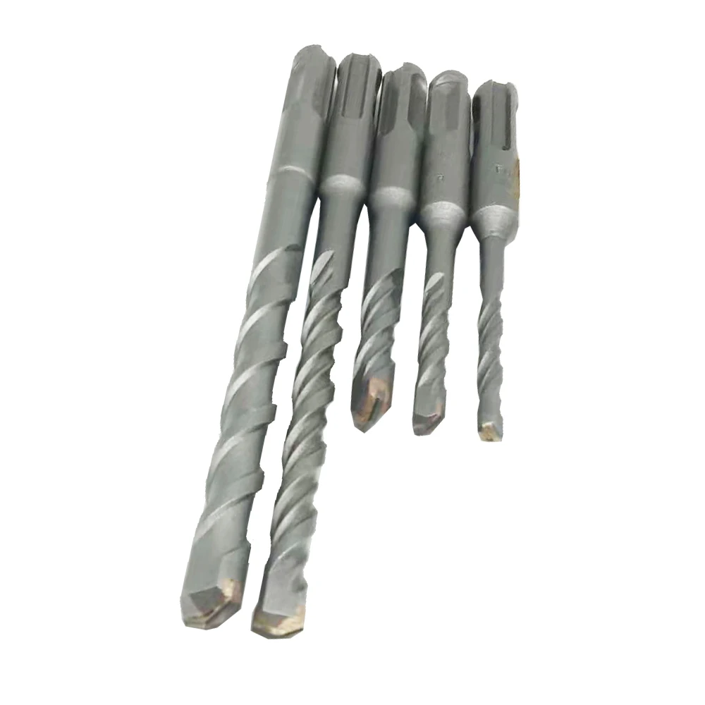 4-12มม.Dril เจาะคอนกรีต Bit คู่ SDS Plus สล็อต Masonry Hammer เครื่องมือความเร็วสูงสีขาวเหล็ก