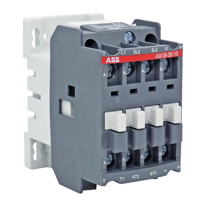 ABB 3-ploe contactors AX series 1NC or 1NO 50HZ/60HZ  24V~440V  18A  AX18-30-10 (1NO)   AX18-30-01 (1NC)