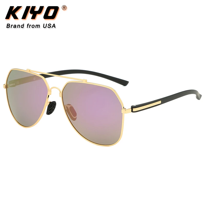 

KIYO Brand 2020 New Women Men Oval Polarized Sunglasses Metal Classic Sun Glasses High Quality UV400 Driving Eyewear 1502