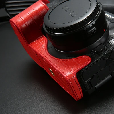 handwork Photo Camera Genuine leather cowhide Bag Body Case For canon EOS RP R R5 R6 Protective sleeve box base skin Leather she