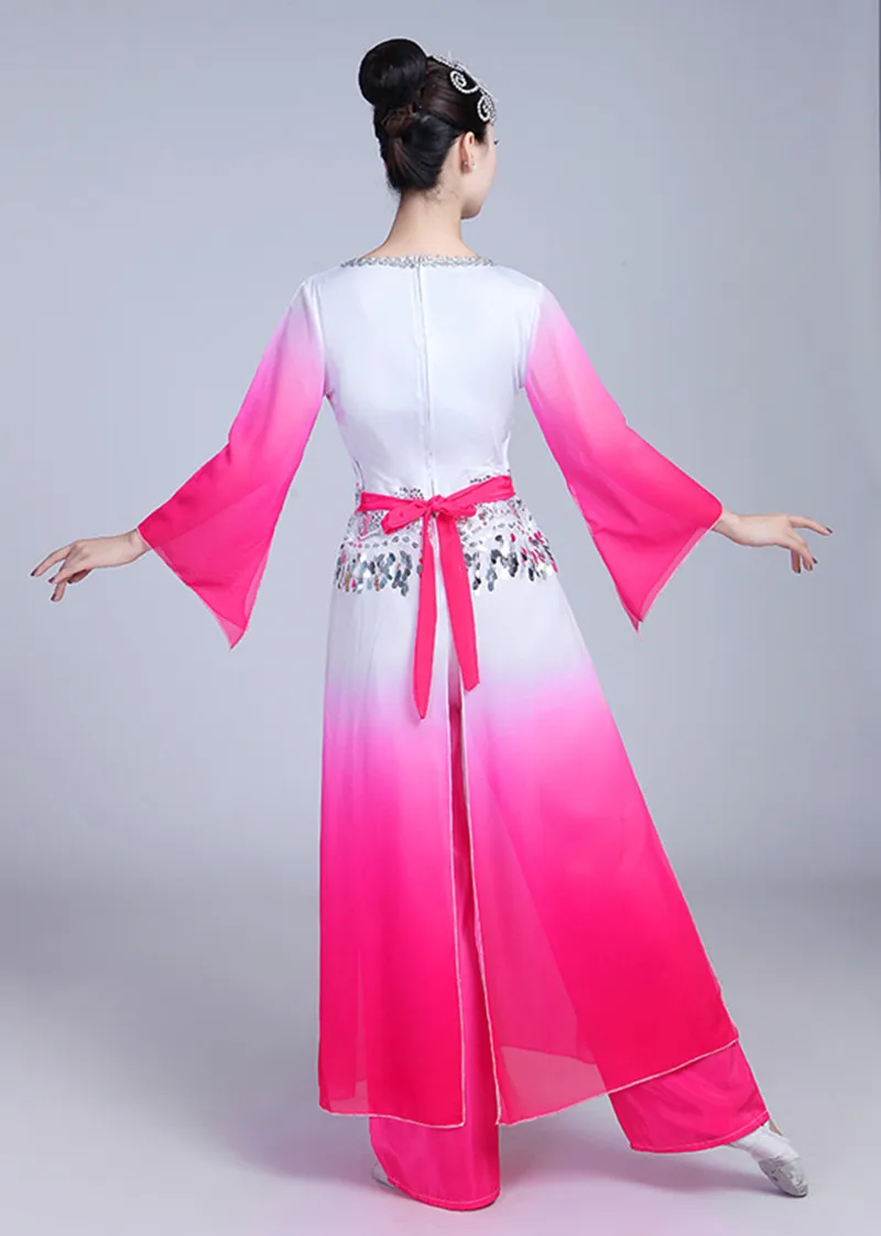 New classical dance costumes female Chinese style modern dance costume elegant umbrella dance water sleeve dance adult female