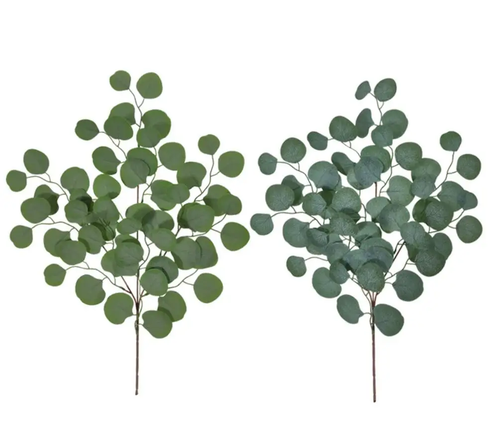 

10pcs Artificial Eucalyptus Leaves Branch For Plant Wall Background Wedding Party Home Garden Hotal Office Bar Decorative