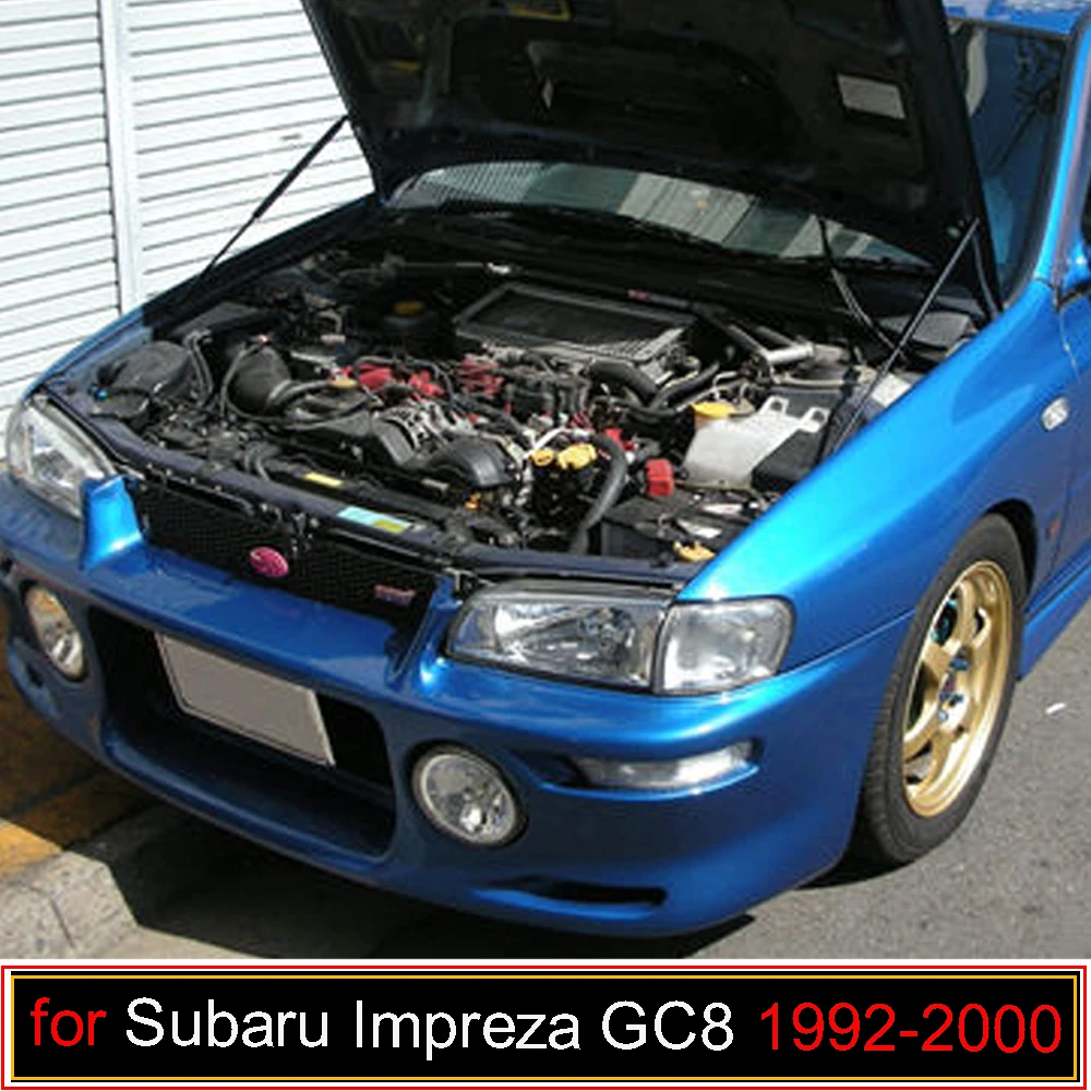 Damper  for 1992-2000 Subaru IMPREZA GC8 STi Ver.6 Front Bonnet Hood Modify Gas Struts Lift Support Shock Accessories Absorber