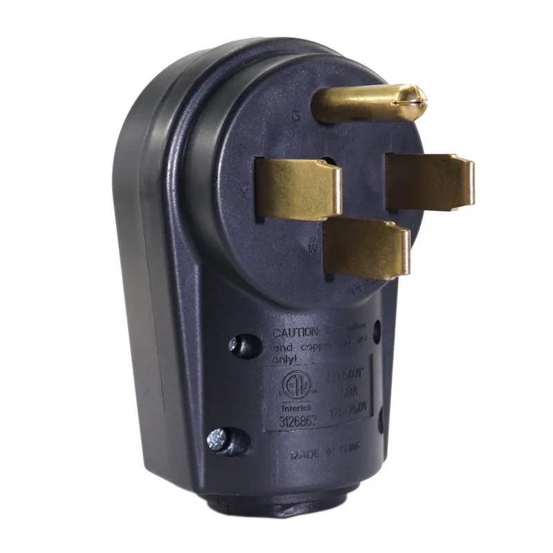 14-50 P 50A Anti-drop Industrial Groungding Locking Plugre Connector Plug Socket With Handle Power Cable Cord Assembly Plug