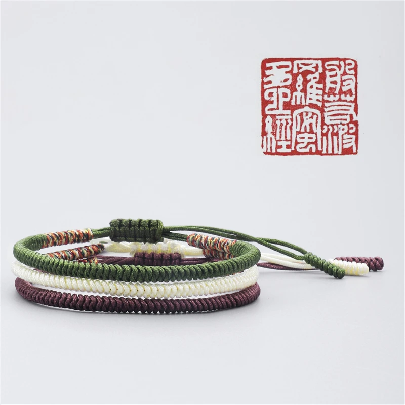 

Tibetan Buddhist Love Lucky Charm Tibetan Bracelets & Bangles For Women Men Handmade Knots Rope Budda Bracelet