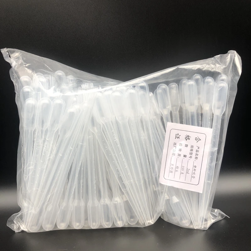 3ml Plastic Lab Tools 100pcs  200pcsDisposable Graduated Dropper Transfering Pasteur Pipettes