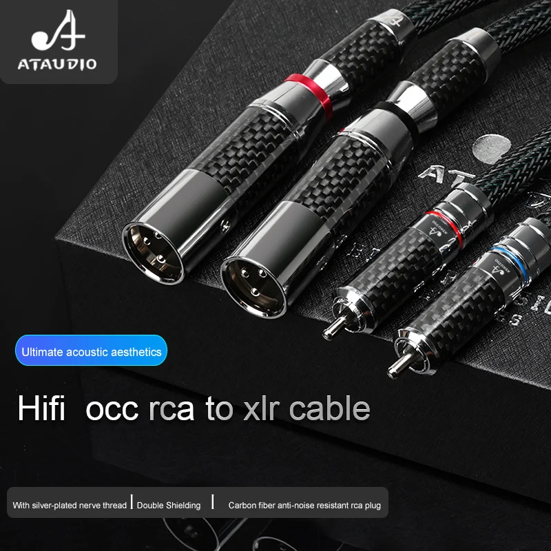 Kabel Audio Hifi RCA na XLR wysokiej jakości kabel męski OCC Xlr męski na RCA