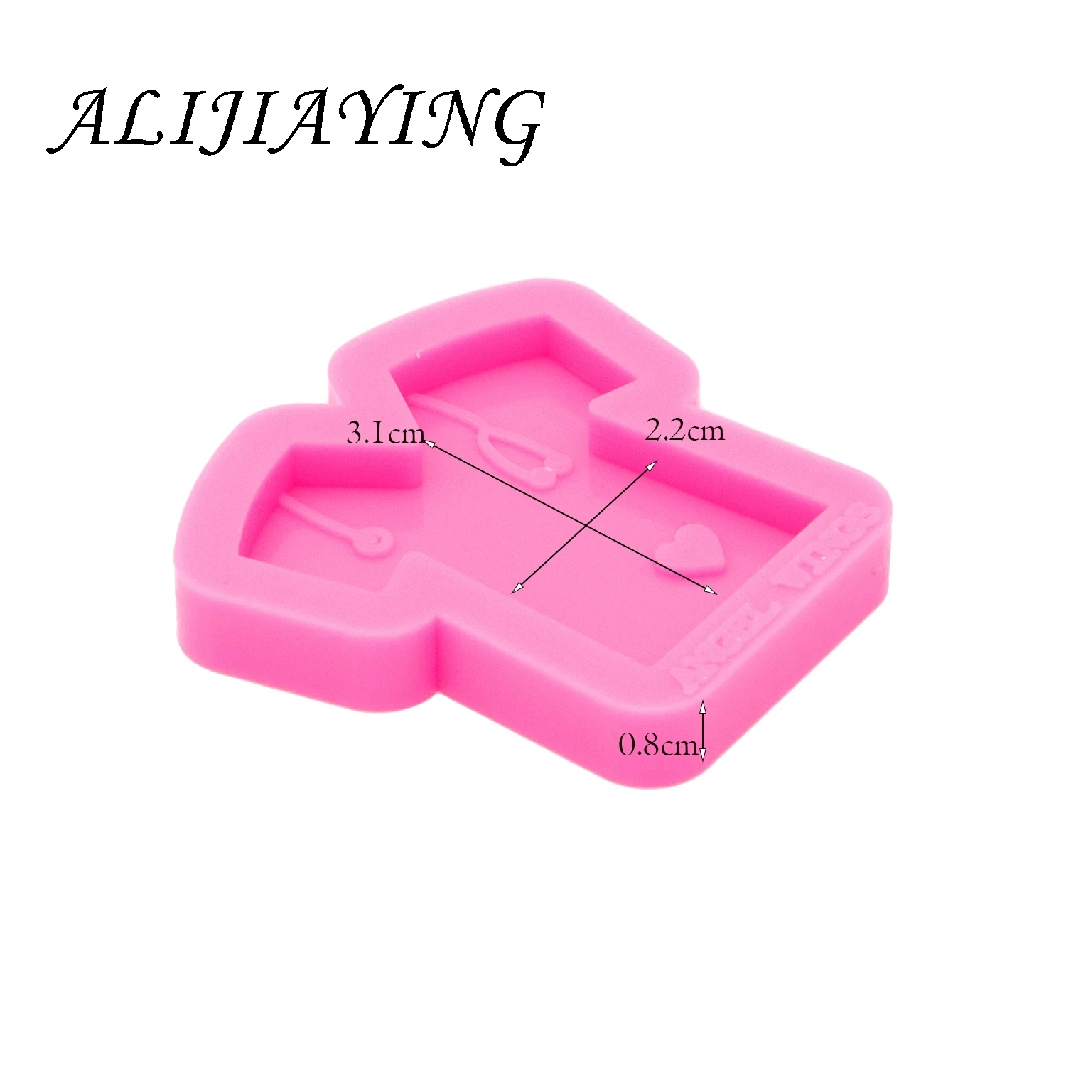 Shine Inside Grippie Nurse Scrub Silicone Mould T-shirt Epoxy Craft Molds Clay Resin DIY for Badge Reel DY0332