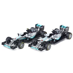 Bburago 1:43 2016 Mercedes AMG W07 Hybrid #6 #44 F1 Racing Formula Car Static Simulation Diecast Alloy Model Car